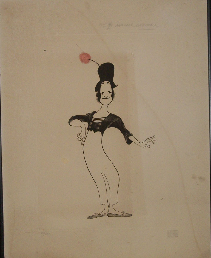 Al Hirschfeld - Marcel Marceau - Limited Edition Lithograph
