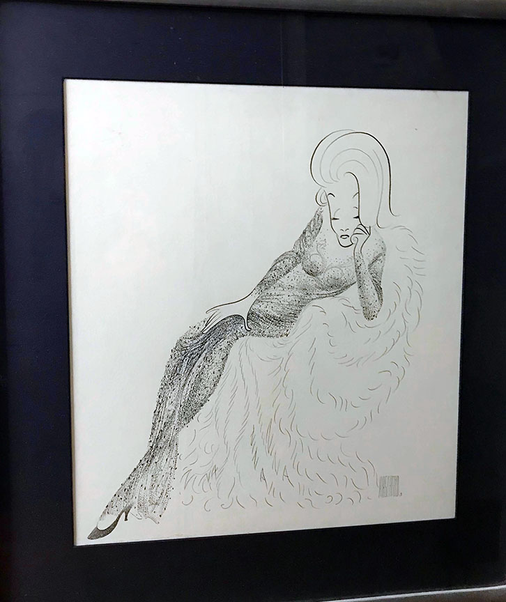 Al Hirschfeld - Marlene Dietrich - Original Painting - Drawing