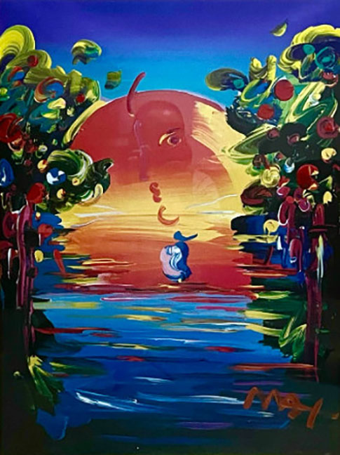 Peter Max - Better World III - Original Mixed Media / Acrylic / Color Lithography