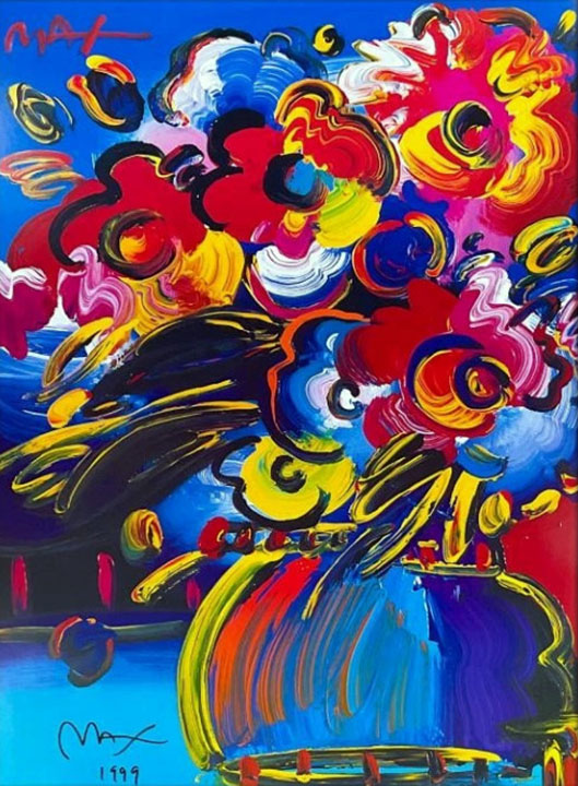 Peter Max - Flowers - Limited Edition Serigraph