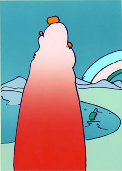 Peter Max - Space Landscape - Limited Edition Serigraph