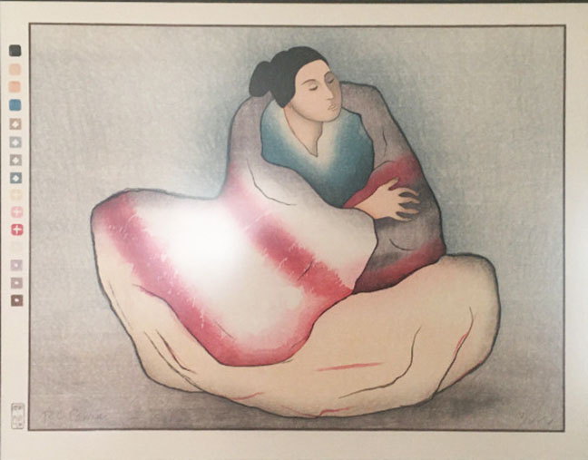 RC Gorman - Maya - Limited Edition Woodcut