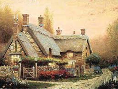 Thomas Kinkade - McKenna's Cottage - Limited Edition Offset Lithograph on Canvas