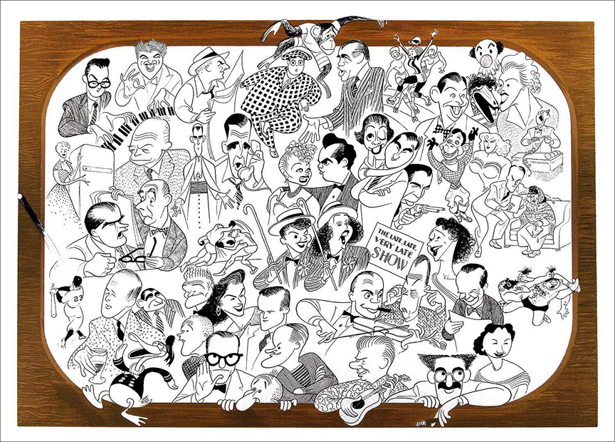 Al Hirschfeld - Me and the Set - Limited Edition Lithograph