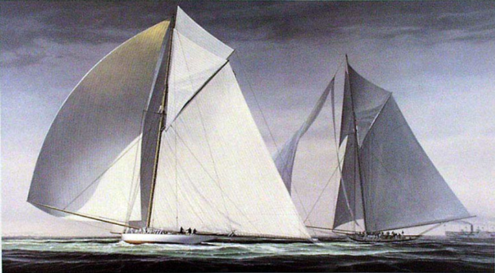 John Mecray - The Race of the Century - Limited Edition Lithograph
