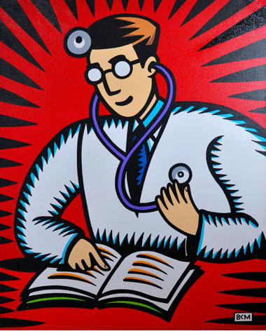 Burton Morris - Medicine Man - Original Painting - Acrylic on Canvas