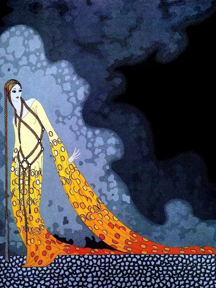 Erte - Melisande and Golaud - Limited Edition Serigraph