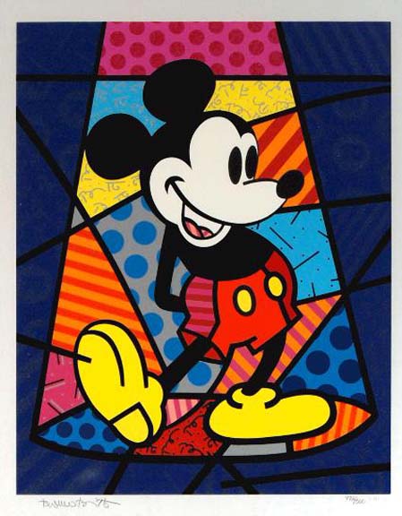 Romero Britto - Mickey Mouse - Limited Edition Serigraph