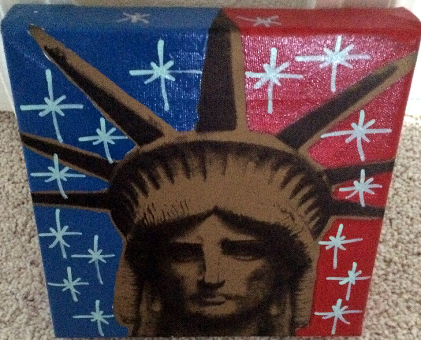 Steve Kaufman - Liberty Head, Mini - Limited Edition Serigraph on Canvas