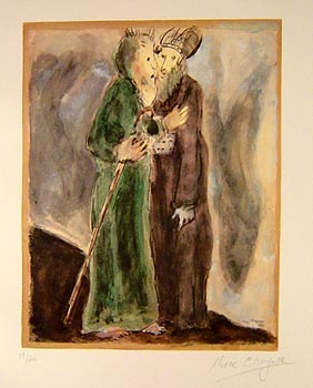 Marc Chagall - Moise et Aaron - Limited Edition Lithograph