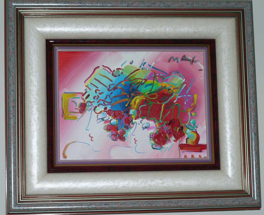 Peter Max - Mondrian Ladies - Original Painting - Acrylic on Canvas