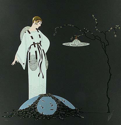  Erte - Moon Garden - Limited Edition Serigraph