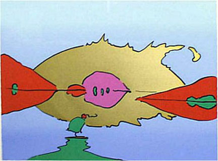 Peter Max - Moonscape II - Limited Edition Serigraph