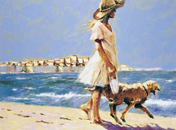 Aldo Luongo - Morning Walk - Limited Edition Giclee