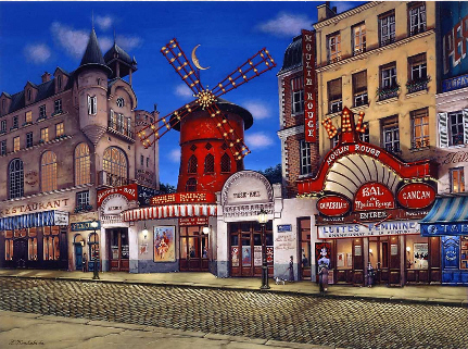 Liudmila Kondakova - Moulin Rouge - Limited Edition Serigraph 