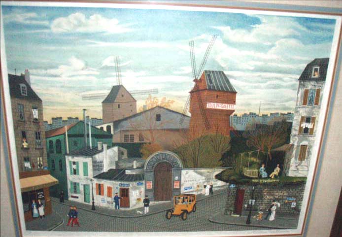 Michel Delacroix - Moulin de la Galette - Limited Edition Lithograph
