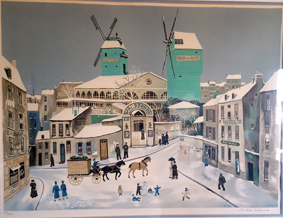 Michel Delacroix - Moulin de la Galette - Limited Edition Lithograph