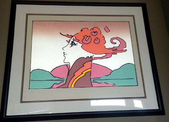 Peter Max - Mountain Girl - Limited Edition Lithograph