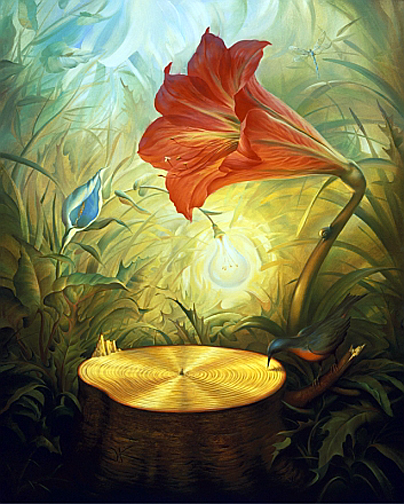 Vladimir Kush - Music of the Woods - Limited Edition Giclee on Canvas