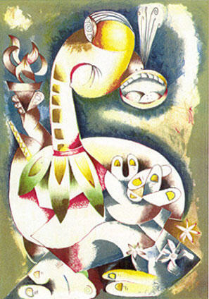 Alexandra Nechita - My Torch Shall Guide Me - Limited Edition Serigraph