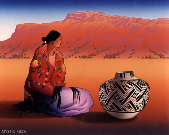 RC Gorman - Mystic Mesa - Limited Edition Lithograph