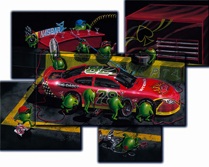 Michael Godard - Nasbar 500 - Mosaic - Limited Edition Giclee on Canvas