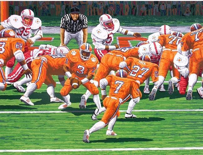 Rick Rush - National Champion Clemson University - Limited Edition Serigraph