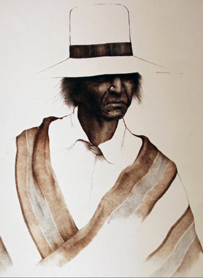 Frank Howell - Navajo Fabric - Limited Edition Lithograph