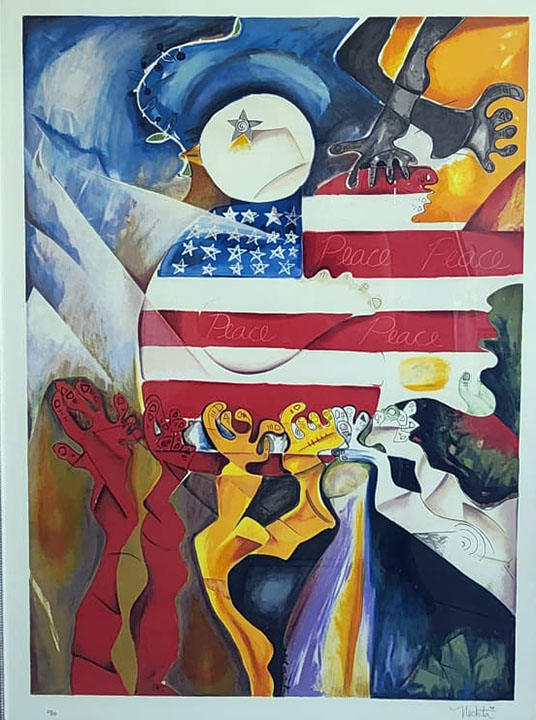 Alexandra Nechita - Peace Collector - Limited Edition Lithograph
