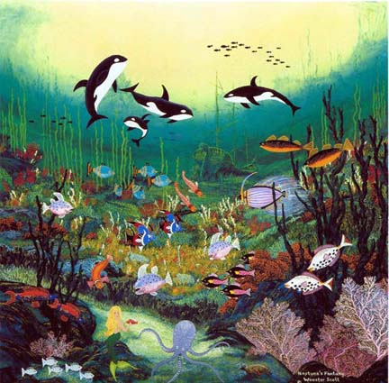Jane Wooster Scott - Neptune's Fantasy - Limited Edition Serigraph