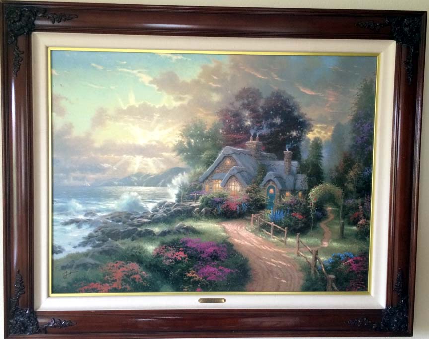 Thomas Kinkade - A New Day Dawning - Limited Edition Offset Lithograph on Canvas