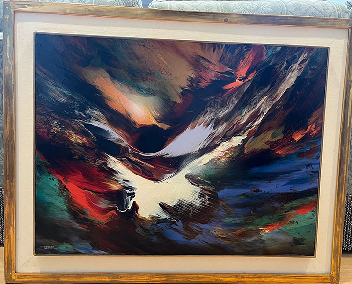 Leonardo Nierman - Eternal Flame - Original Painting - Acrylic on Panel