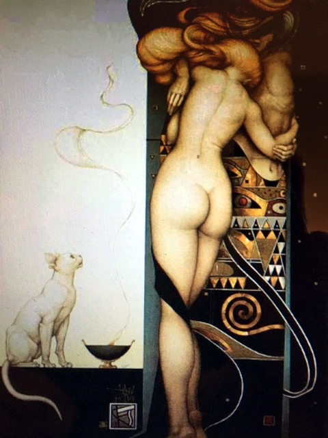 Michael Parkes - Night And Day - Limited Edition Stone Lithograph