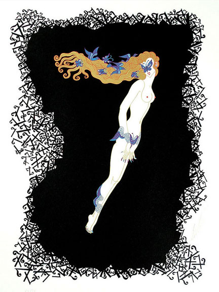  Erte - Numeral 7 - Limited Edition Serigraph