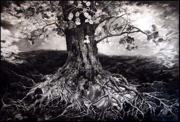 GH Rothe - Oak Tree - Limited Edition Mezzotint