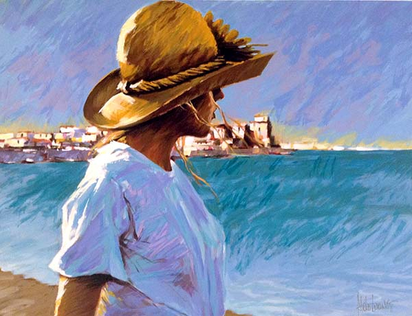 Aldo Luongo - Ocean Girl - Limited Edition Serigraph