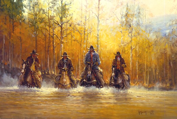G Harvey - Of One Spirit - Limited Edition Lithograph on Canvas