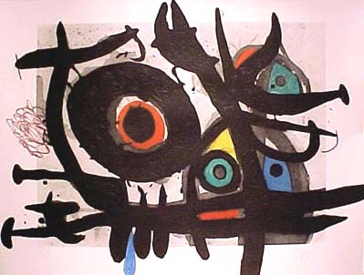 Joan Miro - Oiseau Destructeur - Limited Edition Etching / Aquatint