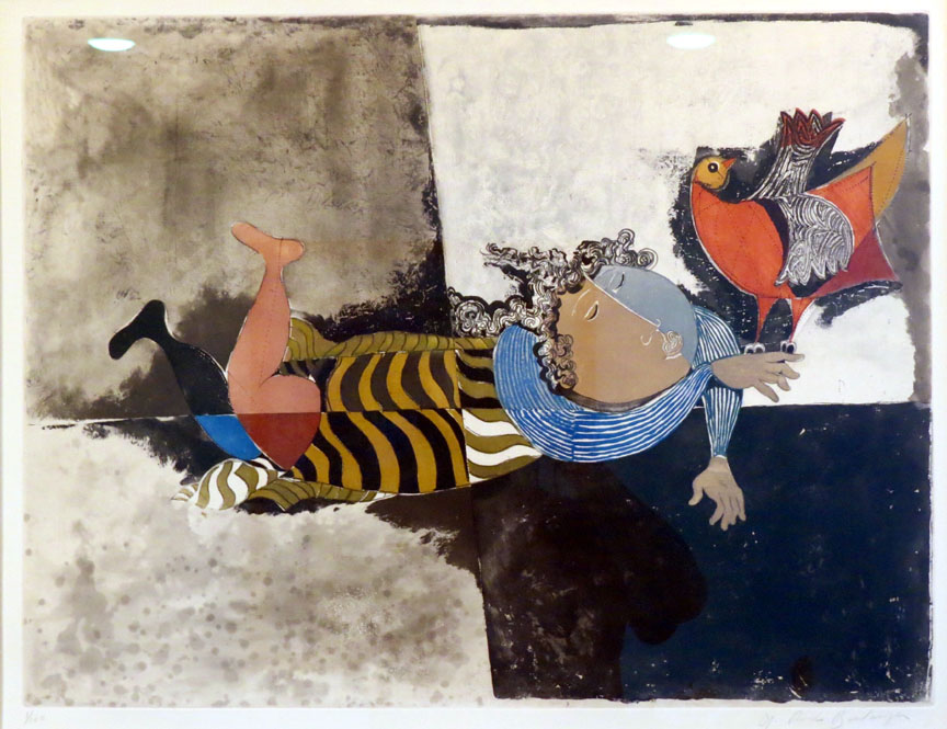 Graciela Rodo Boulanger - Oiseau Indifferent - Limited Edition Etching