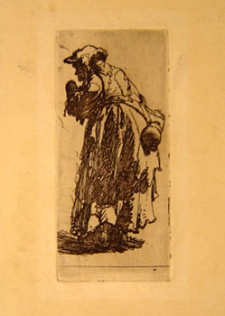 Rembrandt - Old Beggar Woman With Gourd - Limited Edition Etching