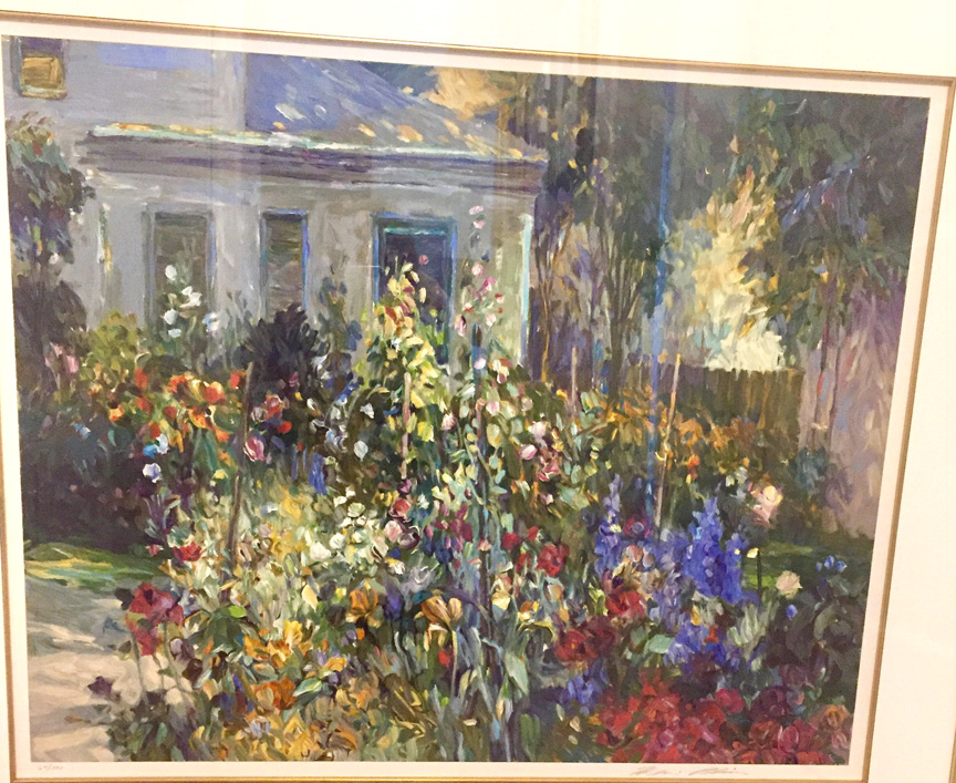 Henri Plisson - Old Fashion Garden - Limited Edition Serigraph