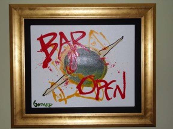 Michael Godard - Olive with Toothbrush - Original Painting - Acrylic on Canvas