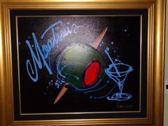Michael Godard - Olive with Toothpick - Original Painting - Acrylic on Canvas