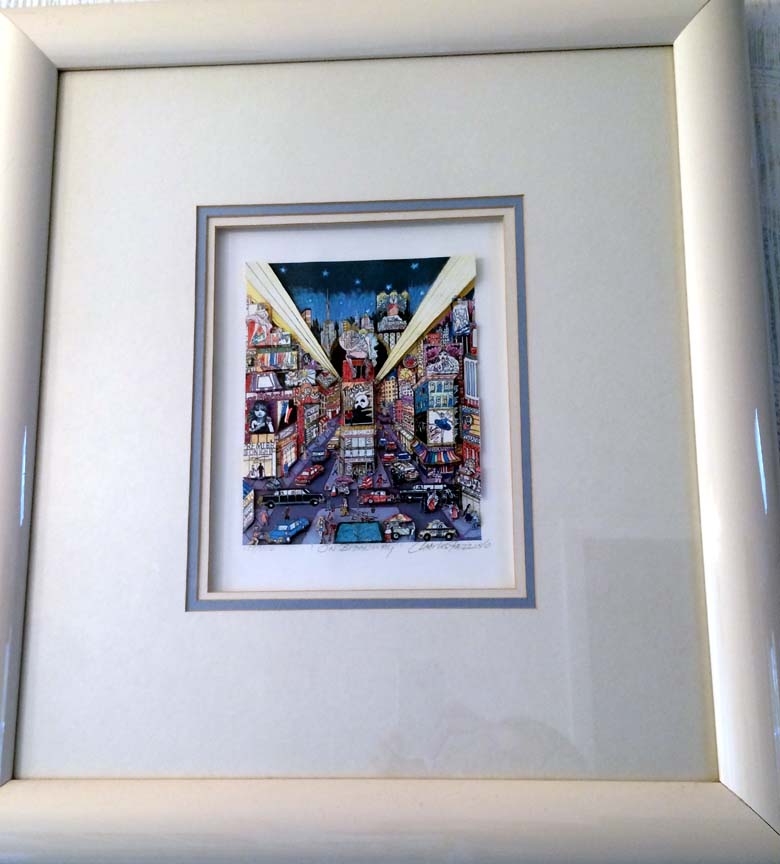 Charles Fazzino - On Broadway - 3-D Limited Edition Serigraph