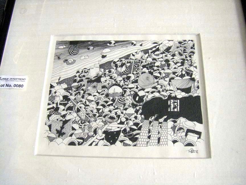 Guillaume Azoulay - On the Beach - Original Painting - Drawing
