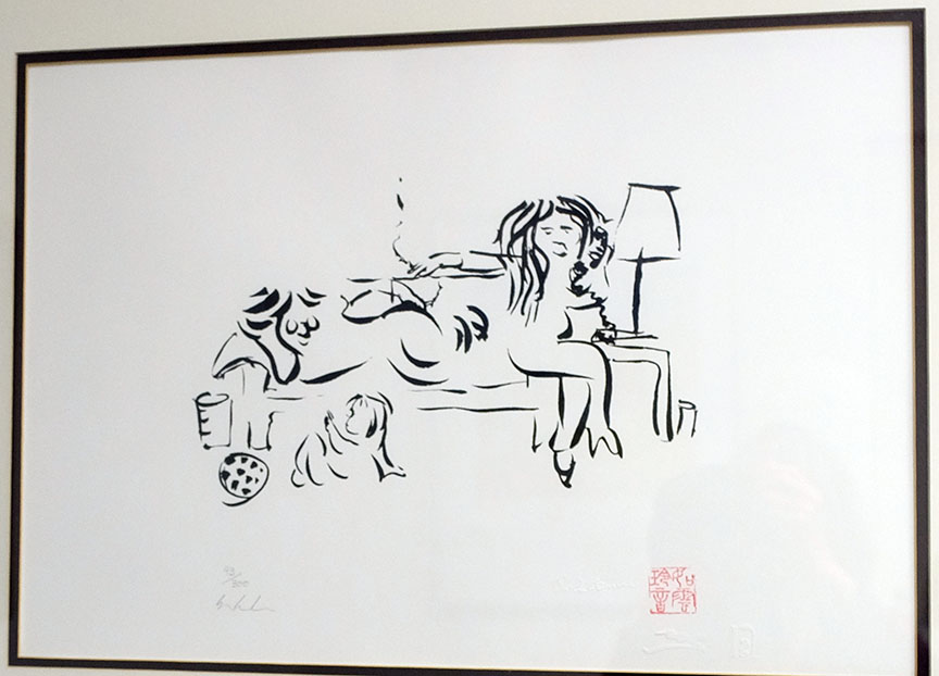 John Lennon - On the Telephone with - Limited Edition Serigraph