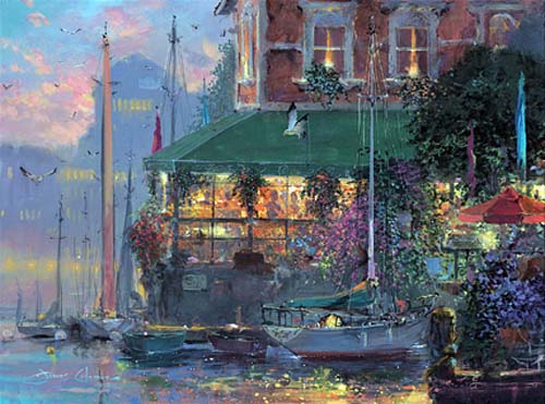 James Coleman - On The Waterfront - Limited Edition Giclee on Canvas