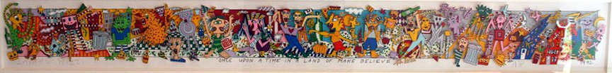 James Rizzi - Once Upon A Time In A Land Of Make Believe - 3-D Limited Edition Serigraph