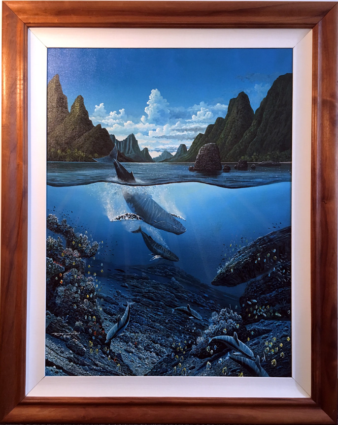 Robert Lyn Nelson - One with Nature - Original Painting - Acrylic / Oil on Canvas