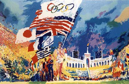 Leroy Neiman - Opening Ceremonies-Olympiad XXIII - Limited Edition Serigraph